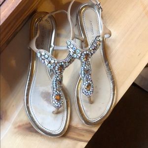 Antonio melani jeweled sandals